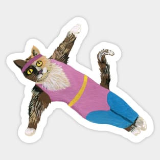Fitness cat Sticker
